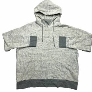 Express Hoodie Mens XL Gray Long Sleeve Sweatshirt Heather Knit Pullover